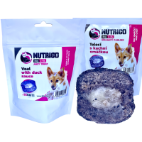 LK Baits Pet Nutrigo Dog Treat Veal with Duck Sauce,L-XL,150g