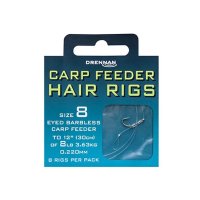 Drennan návazce Carp Feeder Hair Rigs Barbless 10 / 7lb