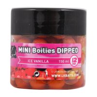 LK Baits Mini Boilies in Dip Ice Vanilla 12mm 150ml 