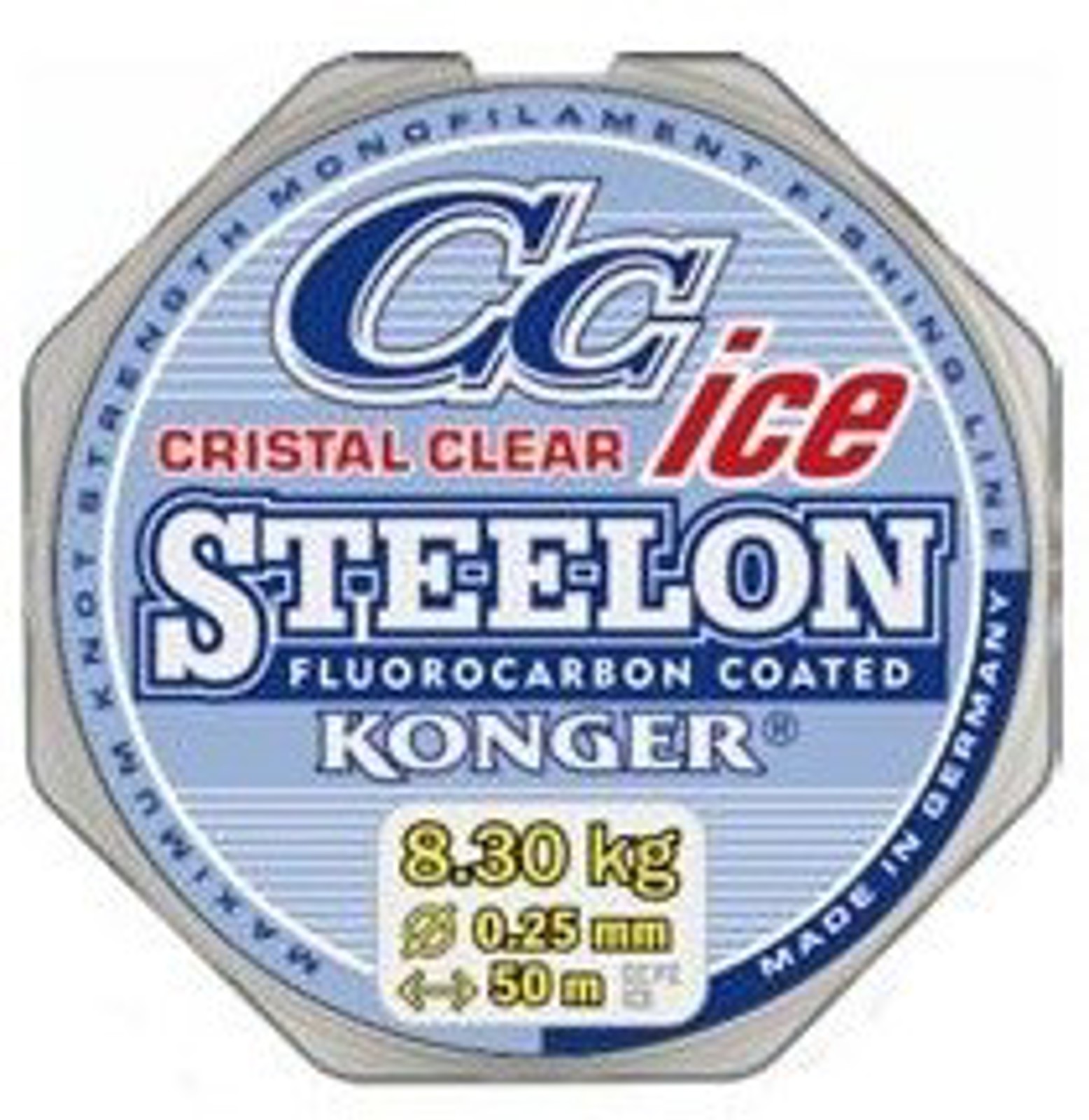 Konger vlasec Steelon Cristal Clear Fluorocarbon Ice 50m 0,14mm