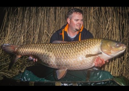 Úspěšný lov velkých amurů na mlaskačku na jaře