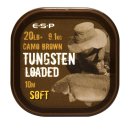 ESP šňůrka Tungsten Loaded 10m 20lb 9,1kg Camo Brown Soft