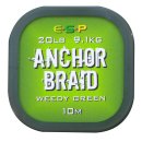 ESP návazcová šňůrka Anchor Braid Weedy Green 20lb, 10 m