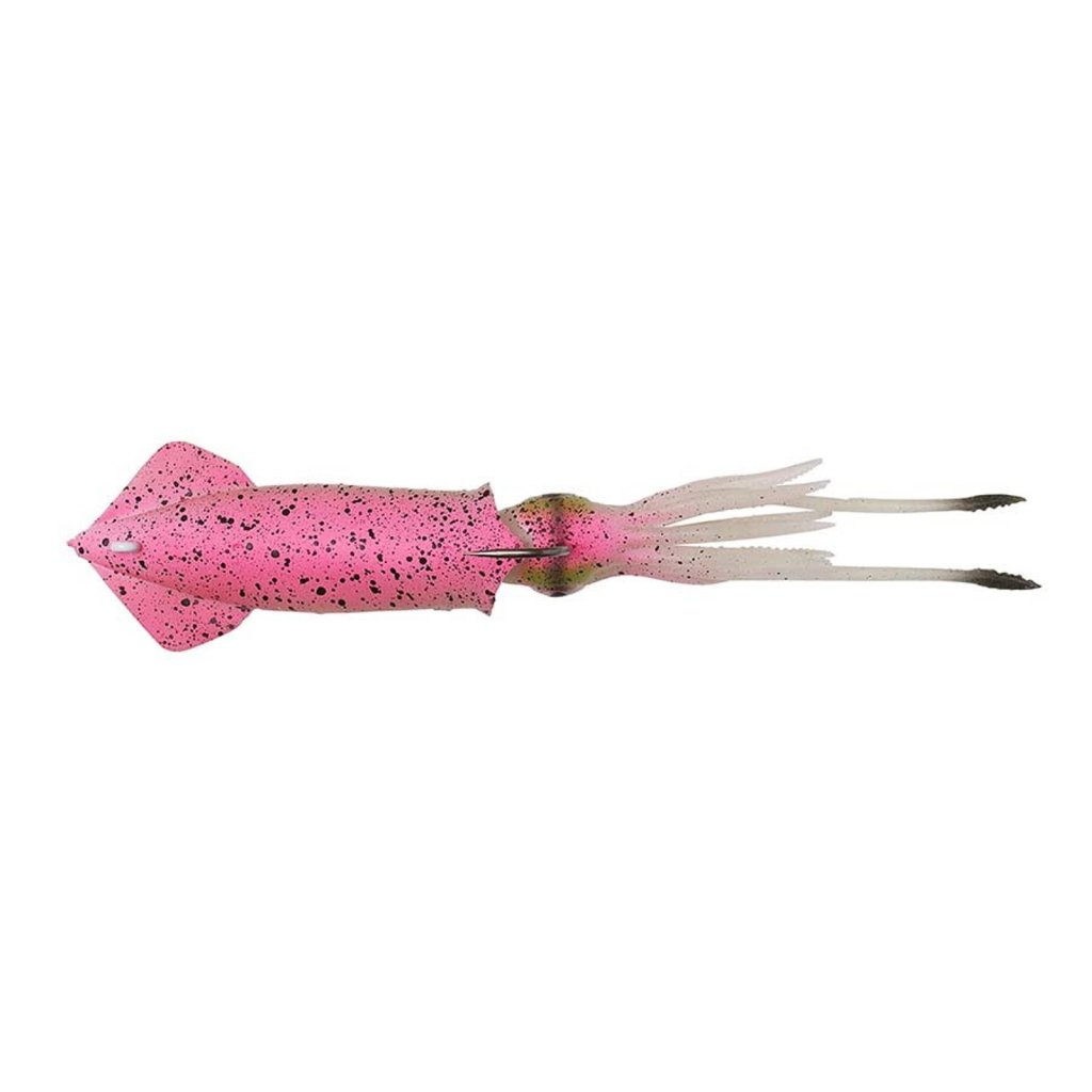 Levně Savage Gear gumová nástraha 3D TPE Swim Squid 125mm 25g Pink gloew 2ks
