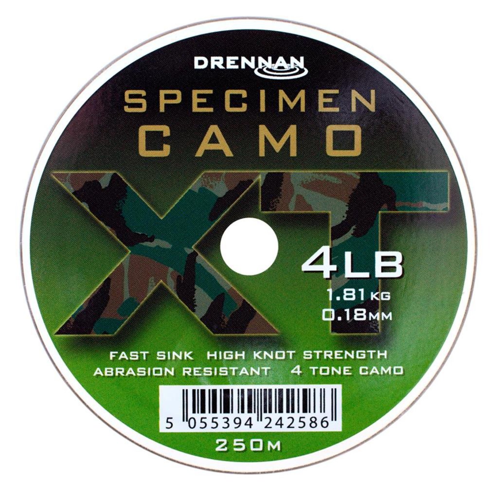 Levně Drennan vlasec Specimen Camo XT 4lb, 0,18mm, 250m