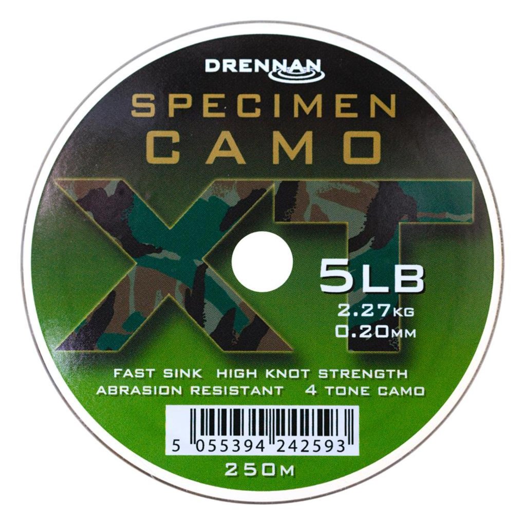 Levně Drennan vlasec Specimen Camo XT 5lb, 0,20mm, 250m