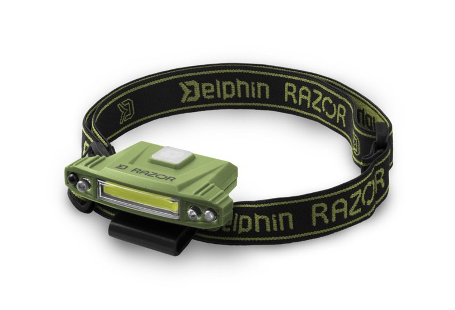 Levně Delphin čelová lampa RAZOR USB