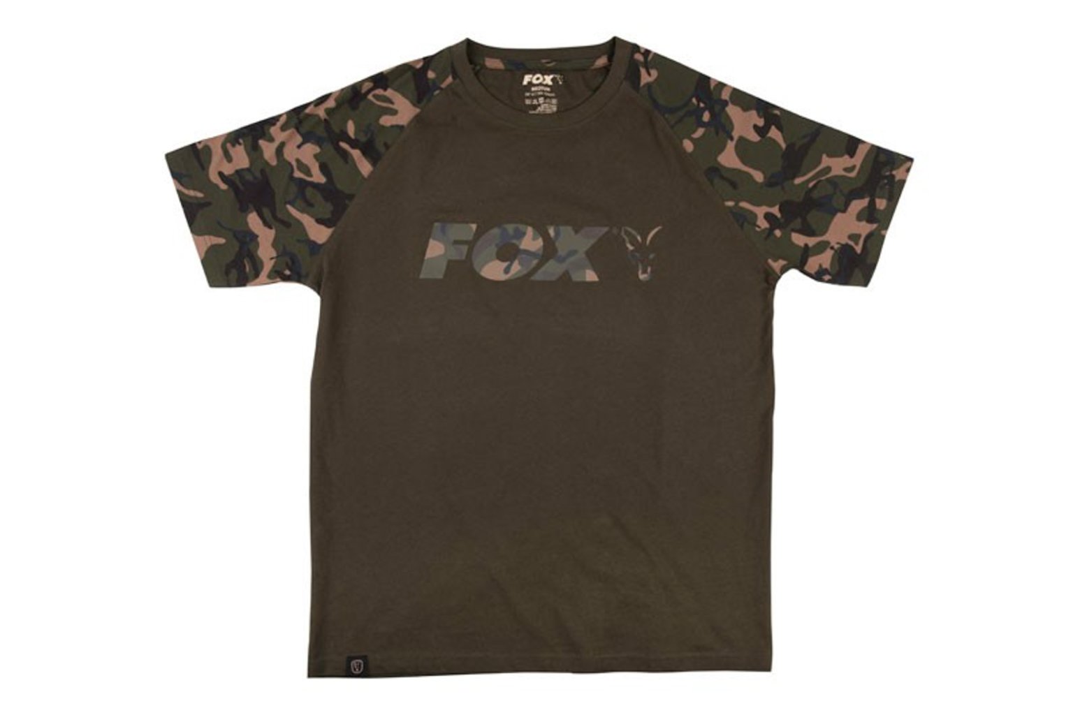 Levně Fox triko Raglan Khaki Camo T-Shirt vel.L