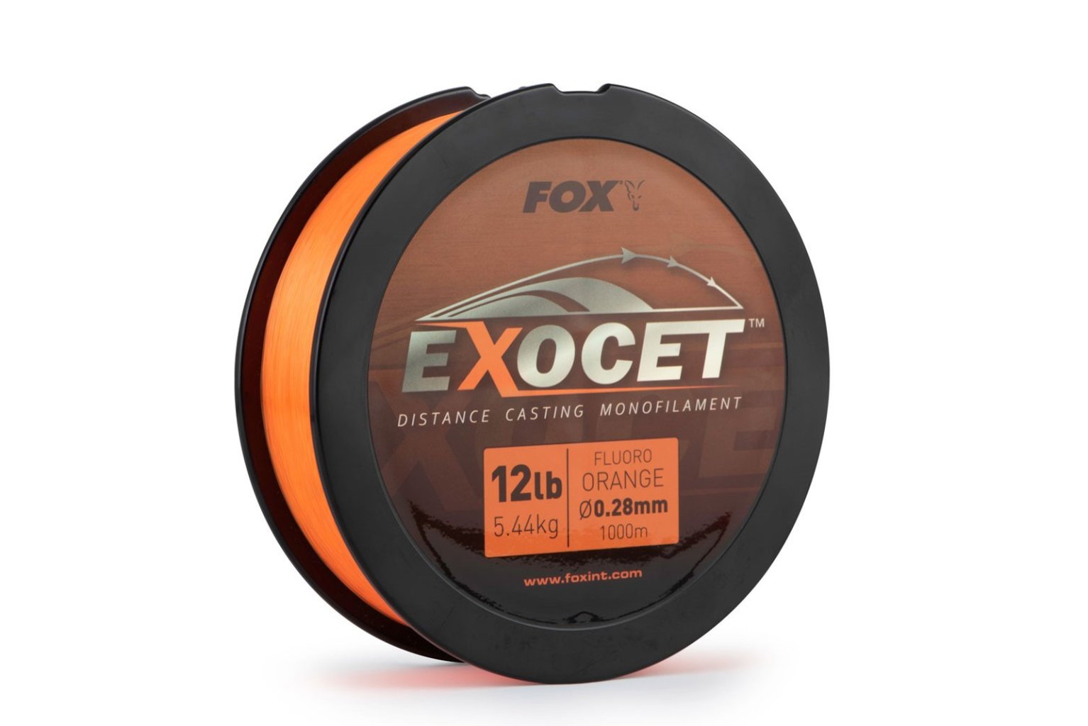Levně Fox vlasec Exocet Fluoro Orange Mono 10lb 4,9kg 0,26mm 1000m