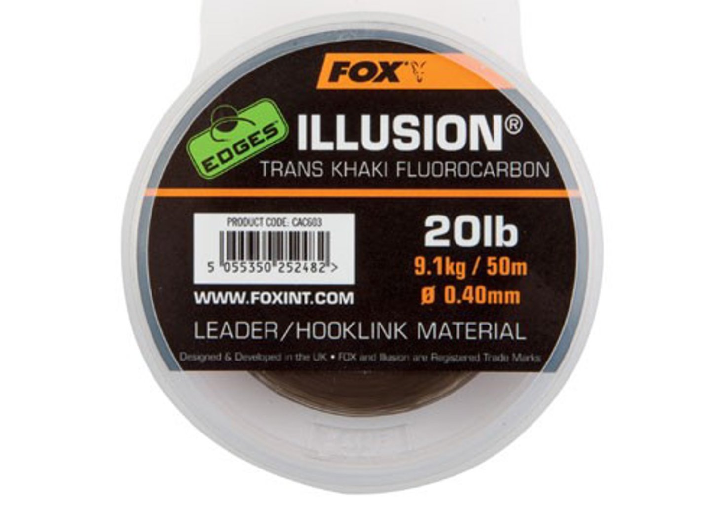 Levně Fox Edges Illusion Fluorocarbon 50m 20lb 0,40mm