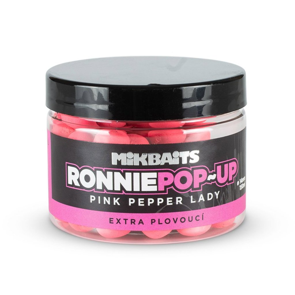 Levně Mikbaits Ronnie pop-up 150ml - Pink Pepper Lady 14mm