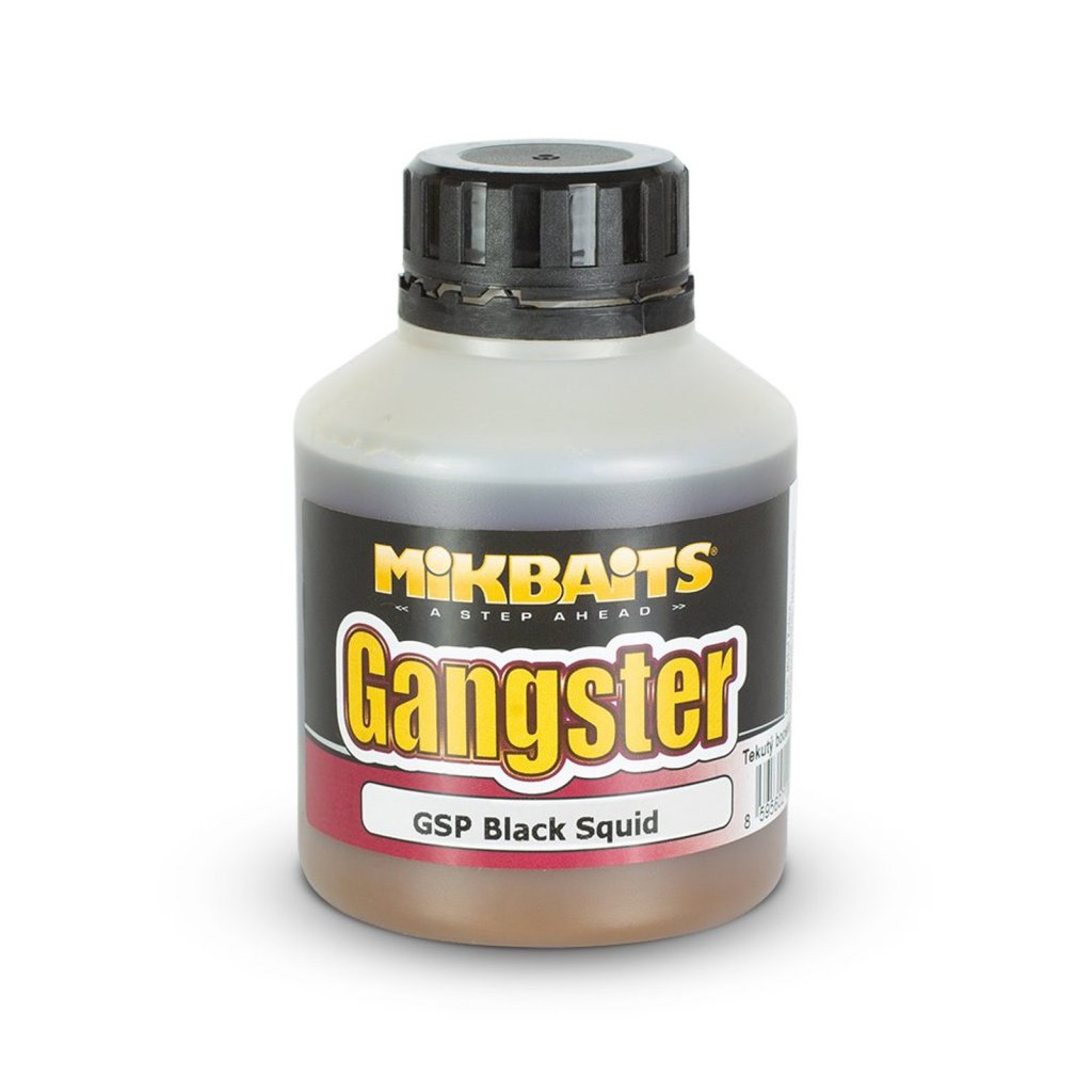Levně Mikbaits Gangster booster 250ml GSP Black Squid
