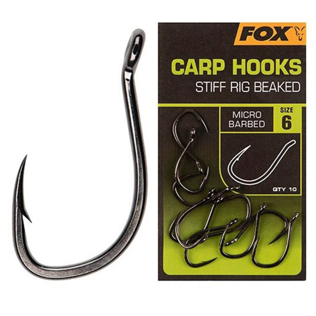 Levně Fox háčky Carp Hooks Stiff Rig Beaked vel.4 10ks