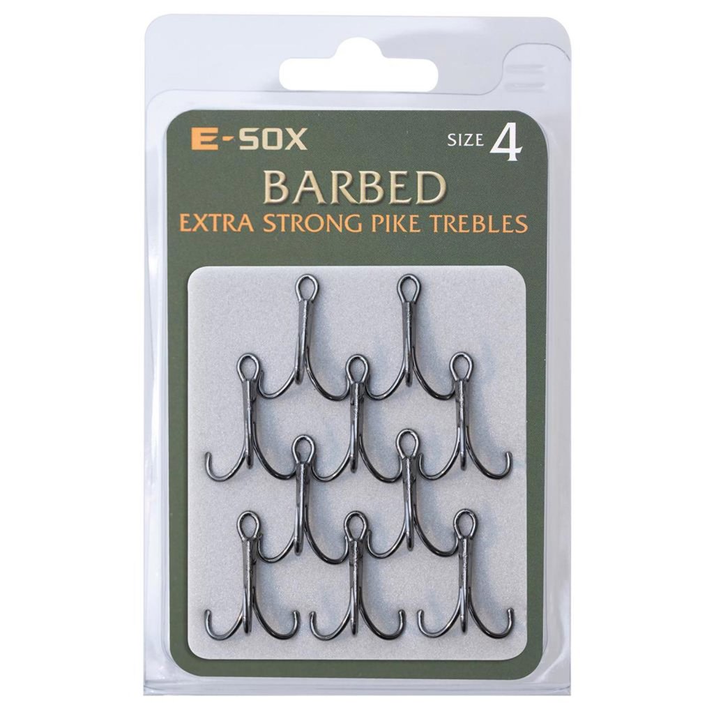 Levně E-SOX trojháčky X-Strong Pike Trebles Barbed vel. 4