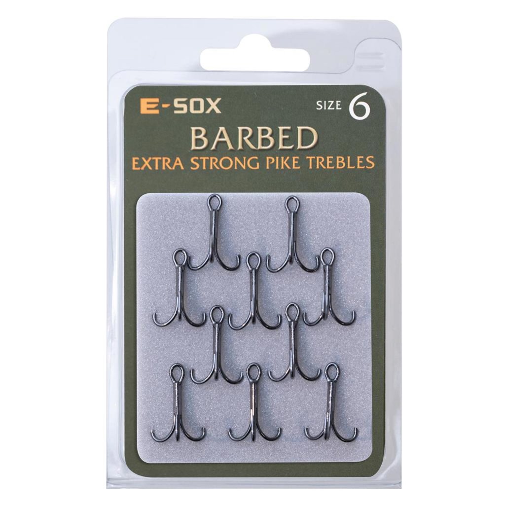 Levně E-SOX trojháčky X-Strong Pike Trebles Barbed vel. 6