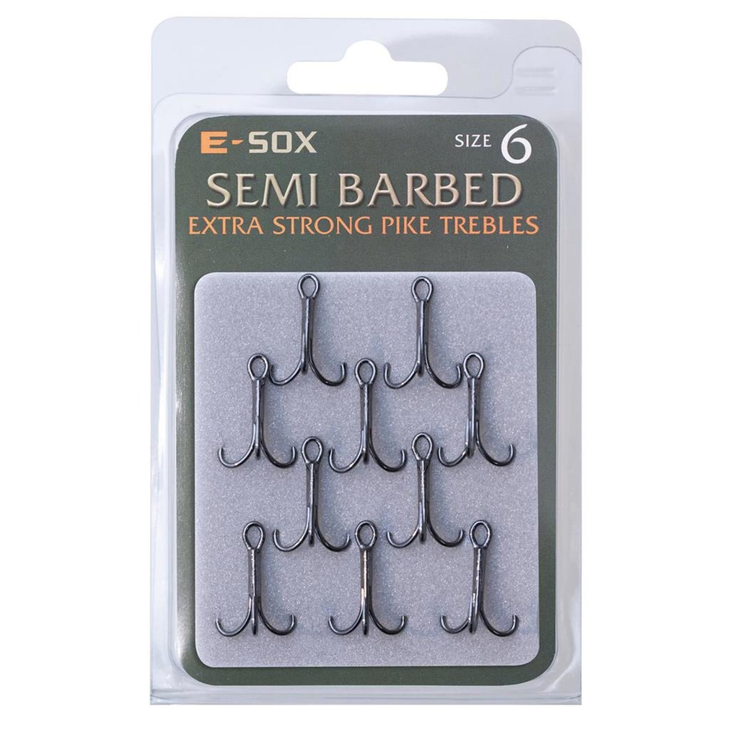 Levně E-SOX trojháčky X-Strong Pike Trebles Semi Barbed vel. 6
