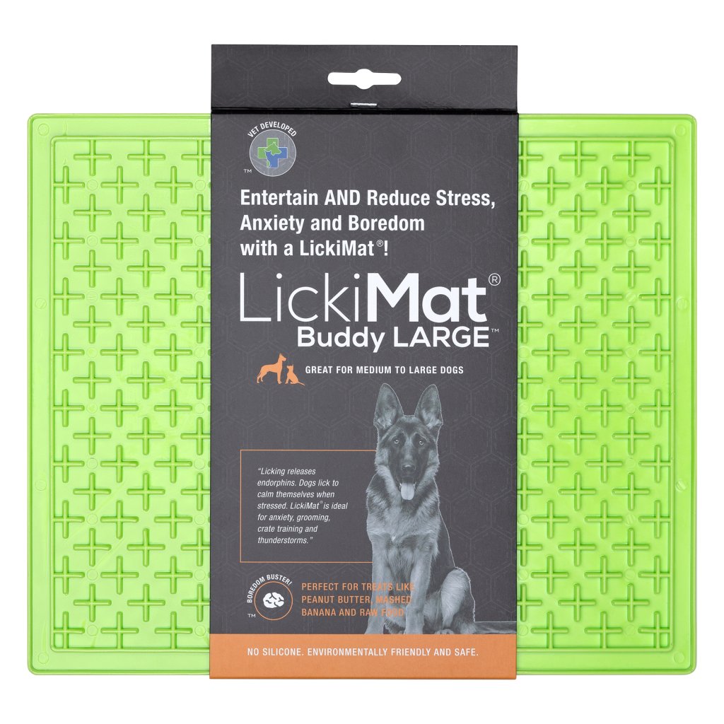 Levně LickiMat Lízací Podložka Buddy Zelená XL