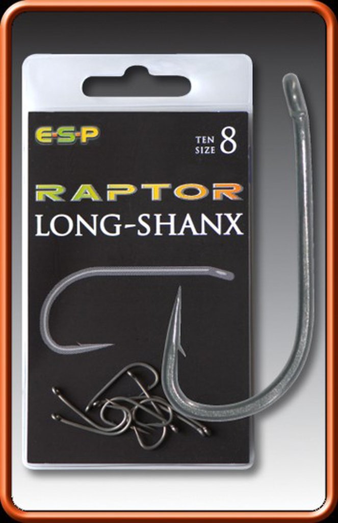 Levně ESP háčky Raptor Long-Shanx vel. 9, 10ks