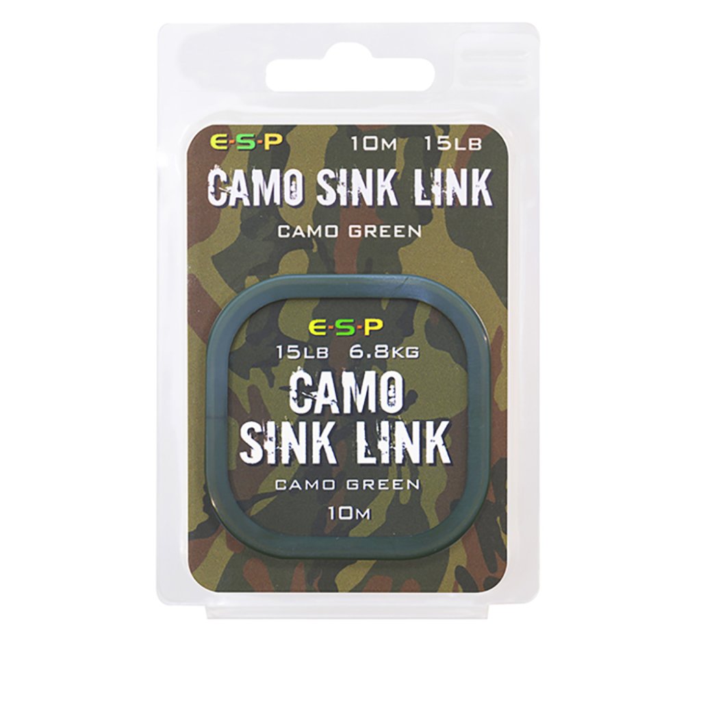 Levně ESP návazcová šňůrka Camo Sink Link Green 15lb 10m