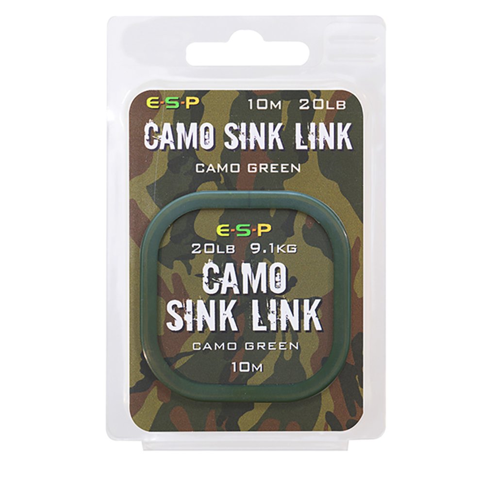 Levně ESP návazcová šňůrka Camo Sink Link Green 20lb 10m