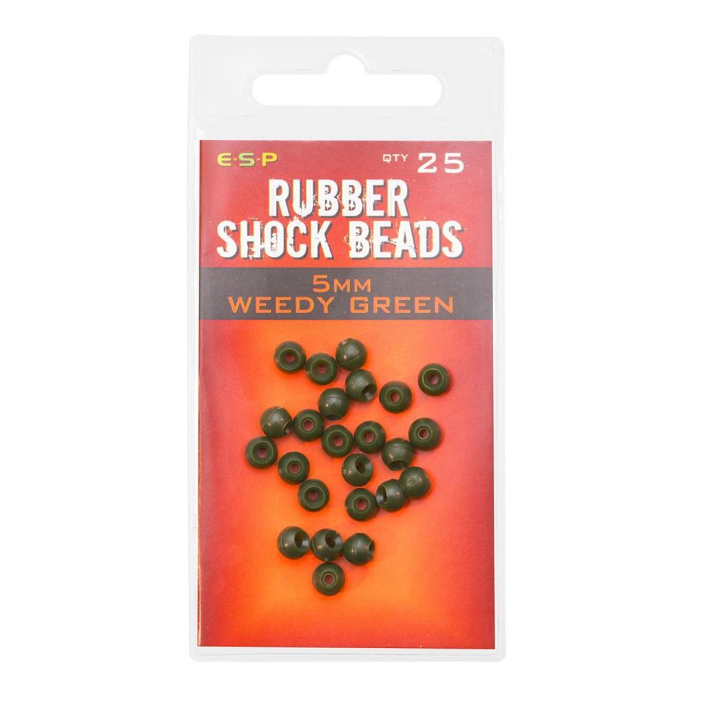 Levně ESP gumové korálky Rubber Shock Beads Weedy Green 5mm