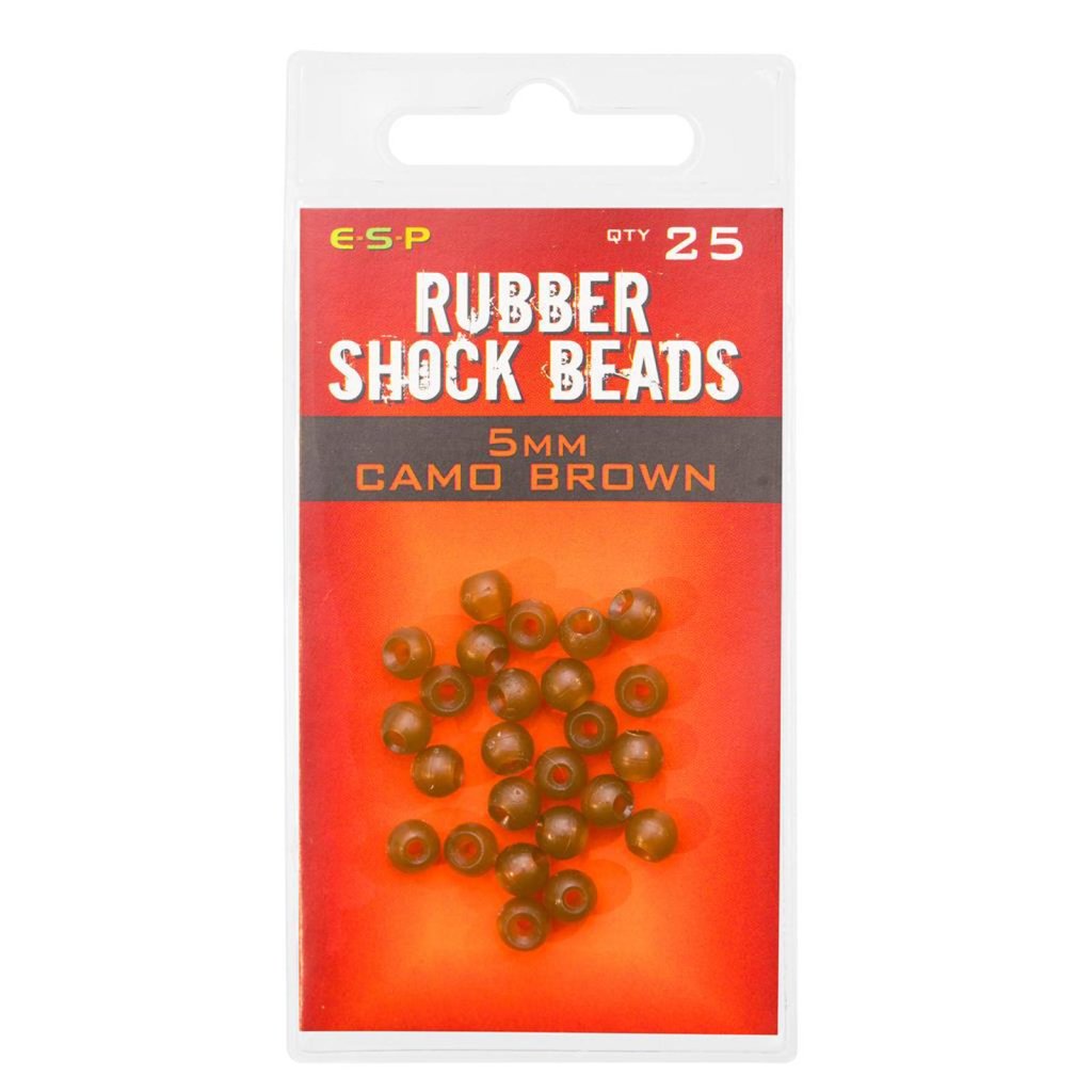 Levně ESP gumové korálky Rubber Shock Beads Camo Brown 5mm