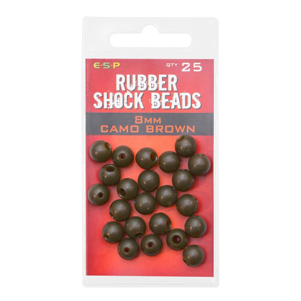 Levně ESP gumové korálky Rubber Shock Beads Camo Brown 8mm