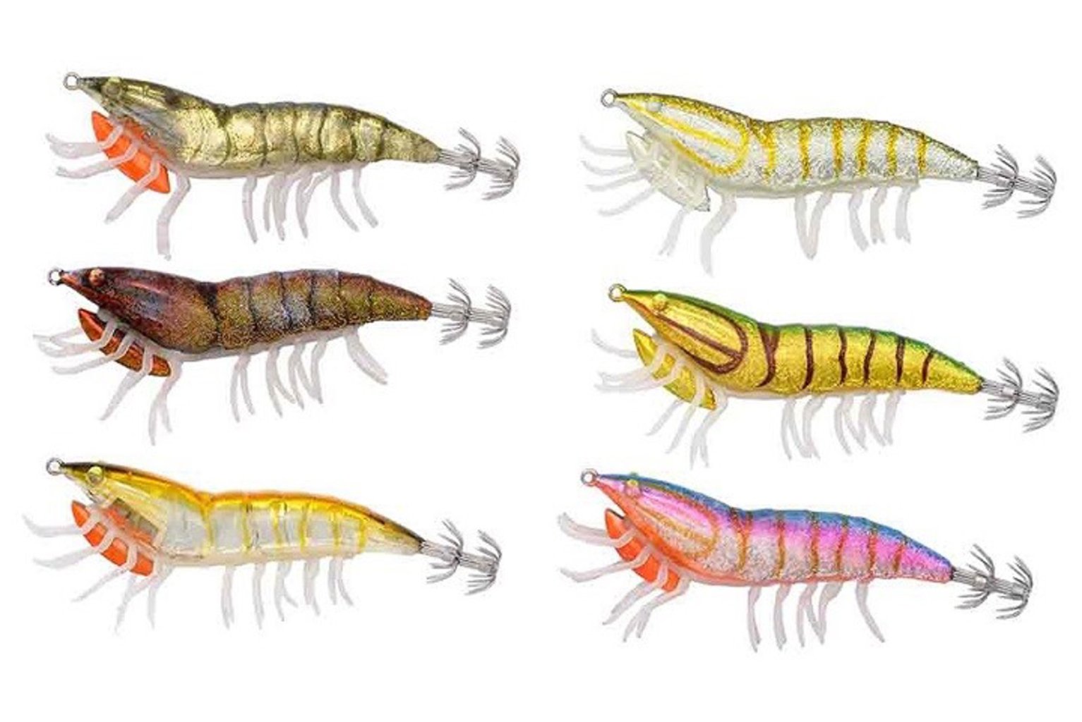 Levně Savage Gear imitace hmyzu 3DHybrid Shrimp 9,2cm 21g EGI Jig Glitter 10-Burnt Ora