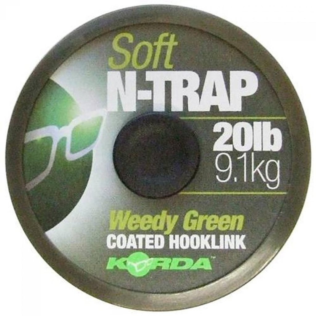 Levně Korda šňůrka N-Trap Soft Weedy Green 15lb
