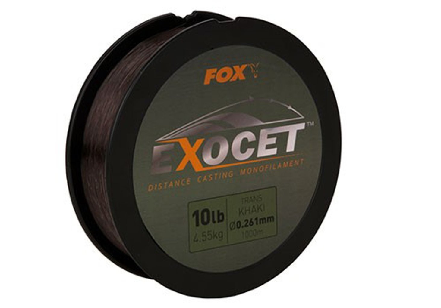 Levně Fox vlasec Exocet Mono Trans Khaki 10lb 4,55kg 0,261mm 1000m