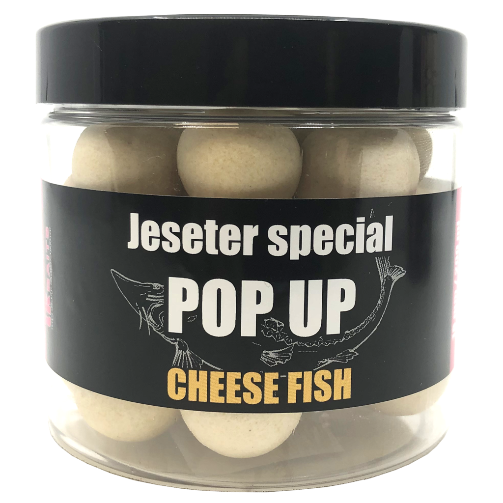 LK Baits Pop Up Boilies Jeseter Special Cheese Fish 18mm 200ml