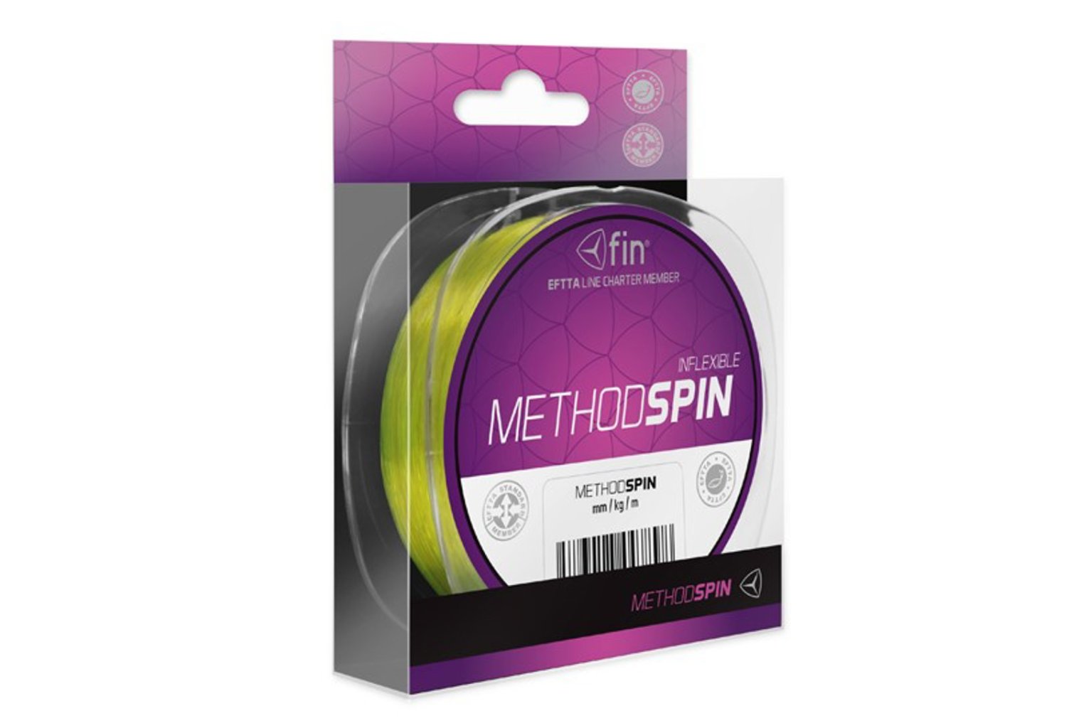 Levně Fin vlasec Method Spin 0,16mm 5,3lbs, 200m/ fluo žlutá
