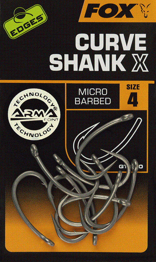 Levně Fox háčky Edges Curve Shank X Hooks vel. 4, 10ks Micro Barbed