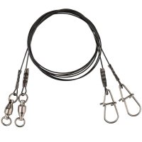 Savage Gear ocelové lanko Black7 Trace Swivel/Needle 3ks