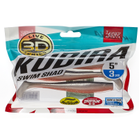 Lucky John 3D Kubira Swim Shad 5" barva PG08 - 3ks
