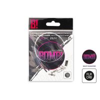 Delphin fluorocarbonové lanko BOMB! s obratl. a karabinou / 2ks