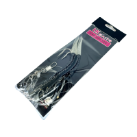 LK Baits návazec na tresky papriky 12/0 14cm Glitter Lumino Black/Černý