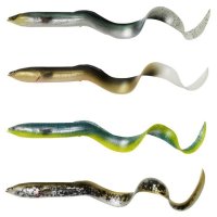 Savage Gear gumová nástraha LB 3D Real Eel 15cm 12g Green Silver