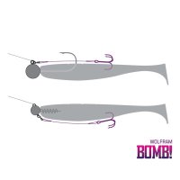Delphin přívlačový návazec BOMB! Twisto RIGS Wolfram  / 3ks