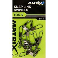 Matrix obratlíky s karabinou Snap Link swivels 14 x 10