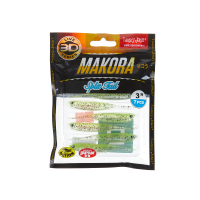 Lucky John 3D Makora Split Tail 3" Blistr 7ks