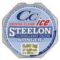 Konger vlasec Steelon Cristal Clear Fluorocarbon Ice 50m