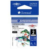 Mikado háčky Sensual - Cheburashka Big Eye (velké očko) vel.4 BN černý nikl 9ks