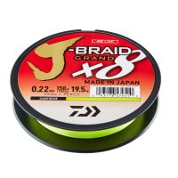 Daiwa pletená šňůra J-Braid Grand X8E 135m Chartreuse 0,16mm 10kg 