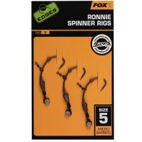 Fox montáž Edges Ronnie Spinner Rigs velikost háčku 5