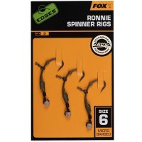 Fox montáž Edges Ronnie Spinner Rigs velikost háčku 6