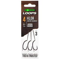 Korda hotové montáže Loop Rigs Klor vel. 8 30lb Micro Barbed