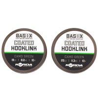 Korda návazcová šňůra Basix Coated Hooklink Camo Green 10m 25lb