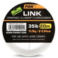 Fox fluorocarbon Edges Link Illusion čirý 20m 25lb 0,53mm 