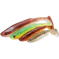 Savage Gear gumová nástraha Fat Minnow T-Tail Bulk 9cm 7g Firecracker 1ks